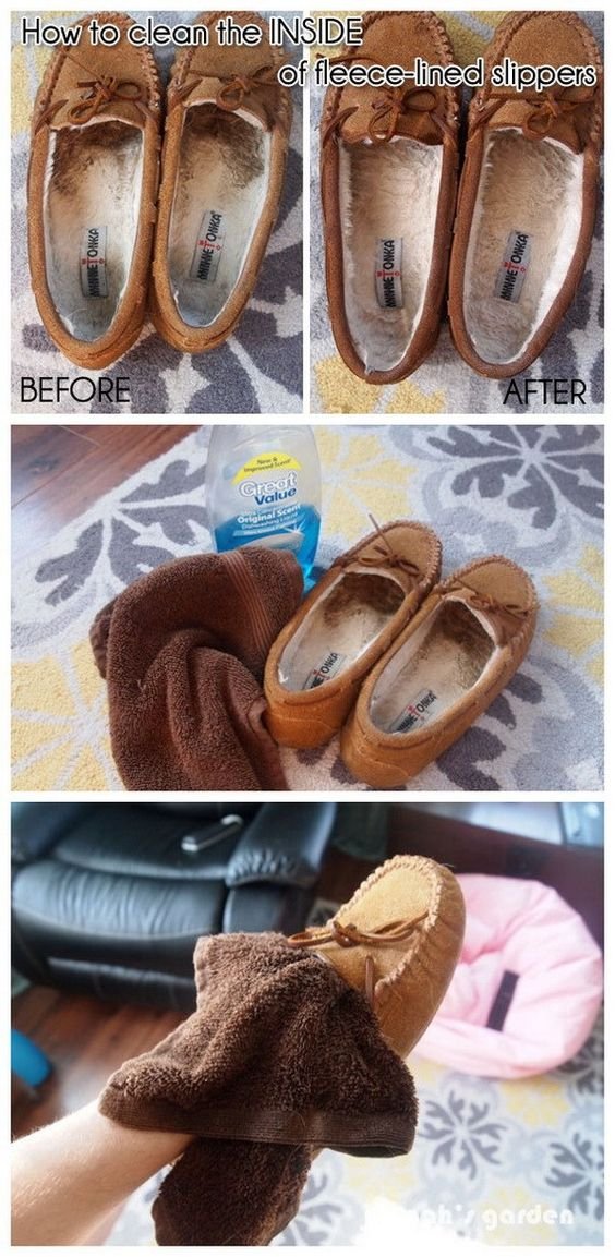 How to Clean the Inside of Fleece-lined Shoes or Slippers.