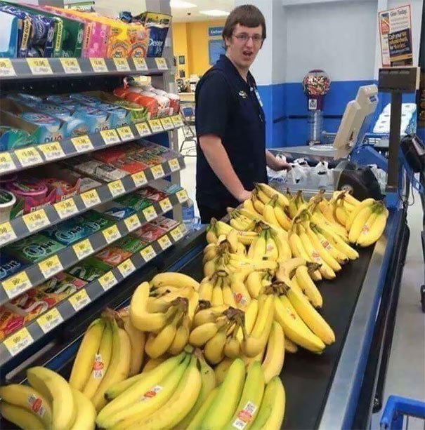 Cashiers Reaction When I Buy 100 Bananas Cashiers Reaction When I Buy 100 Bananas