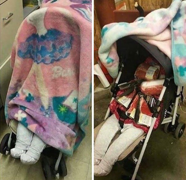 A Suspicious Supermarket Worker Found This In A Baby Carriage A Suspicious Supermarket Worker Found This In A Baby Carriage
