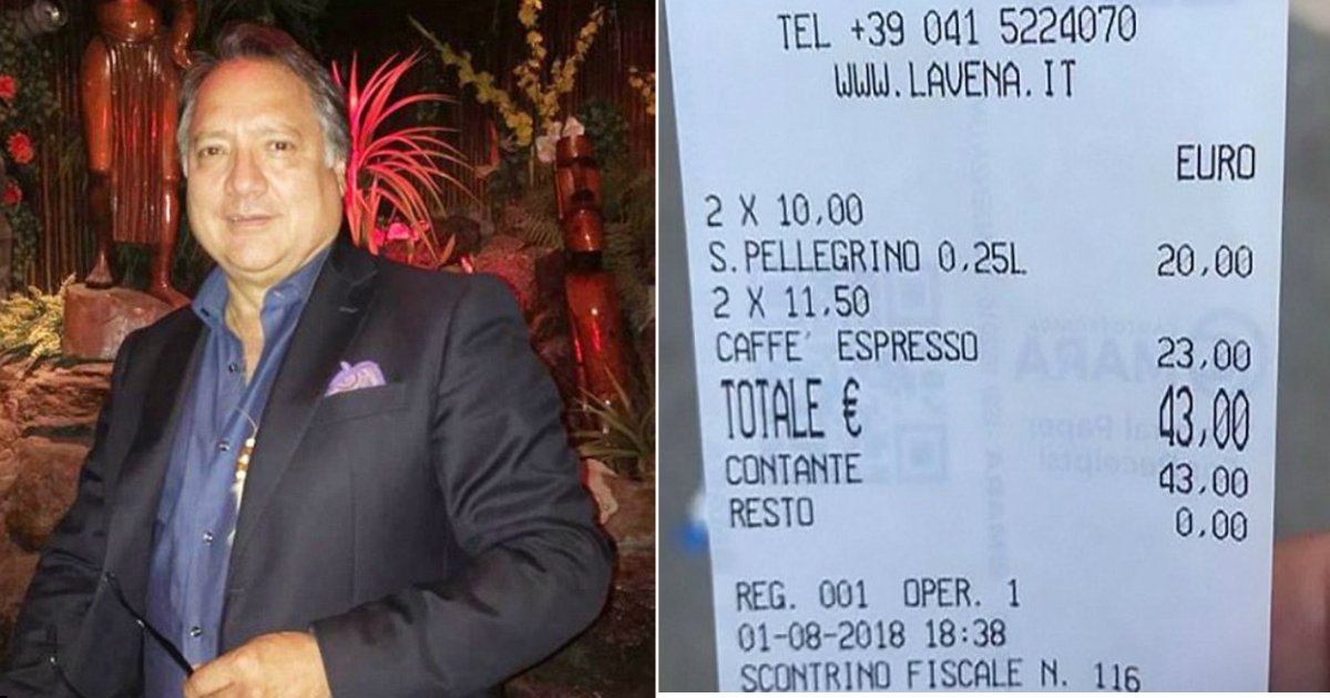 expensive cafe.jpg?resize=412,275 - Angry Customer Slammed Venice Café For Charging Him $50 For Two Cups Of Coffee And Two Bottles Of Water