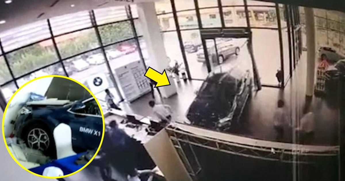 ghh.jpg?resize=412,232 - Durante test drive de BMW X1 que vale £ 45.000, mulher bate bate veículo direto na concessionária