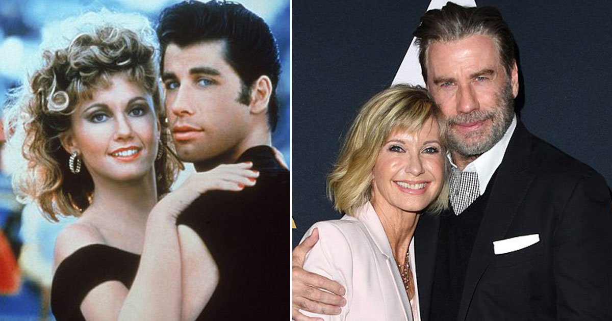 grease stars reunited.jpg?resize=412,232 - John Travolta e Olivia Newton-John se reencontram no 40º aniversário da exibição de seu filme musical 'Grease'