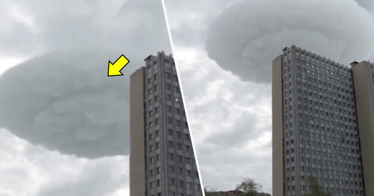 haga.jpg?resize=412,275 - Des extraterrestres à Moscou! Un étrange nuage plane au-dessus d'une tour d'appartements