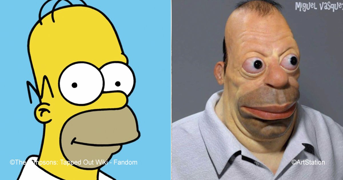 homer.jpg?resize=412,232 - Así sería Homero Simpson en la vida real, el trabajo de este artista ha impactado al mundo entero