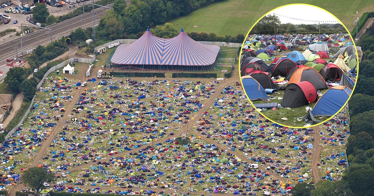 huge mess.jpg?resize=412,232 - 60,000 Abandoned Tents, Gazebos And Inflatable Mattresses Left Behind At Reading Festival After Three-Day Weekend