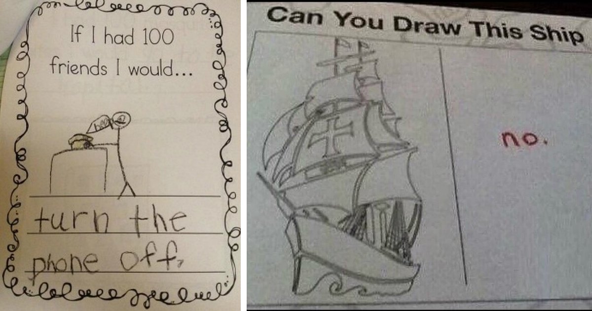 kids homework.jpg?resize=412,232 - 21 Times Kids Did Their Homework That Had Us Laughing Hysterically