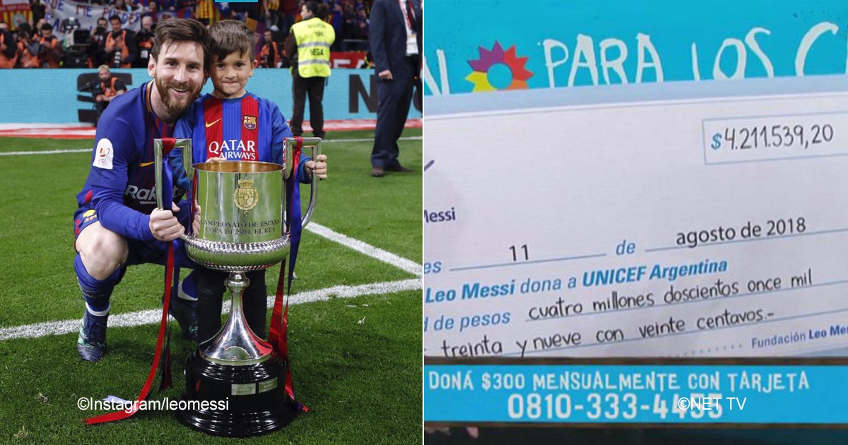 messi.jpg?resize=1200,630 - Leo Messi obtiene un nuevo logro y realiza una magnífica donación a la UNICEF para ayudar a los niños de Siria