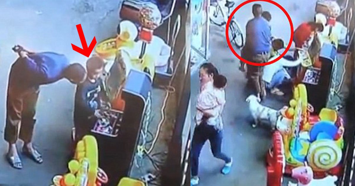 stranger man abducted a boy outside the supermarket in china and takes him hundreds of miles away from boys home.jpg?resize=412,232 - En Chine, un homme enlève un jeune garçon devant une supérette en Chine et l’emmène à 400km de chez lui