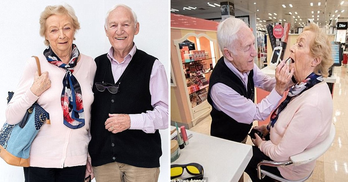 vgaa.jpg?resize=1200,630 - Ce mari de 84 ans donne des objectifs de couple à tout le monde en apprenant le maquillage avant que sa femme ne perde la vue