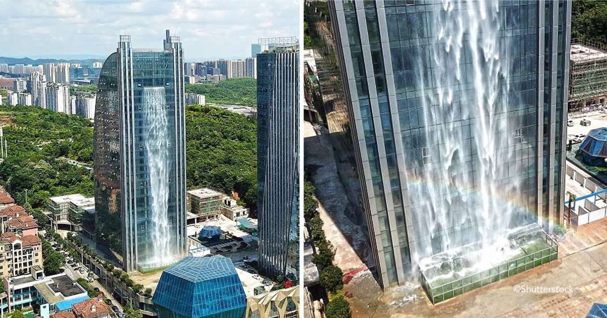 xax.jpg?resize=1200,630 - Una compañía china construye una cascada artificial de 108 metros de altura en el costado de un rascacielos