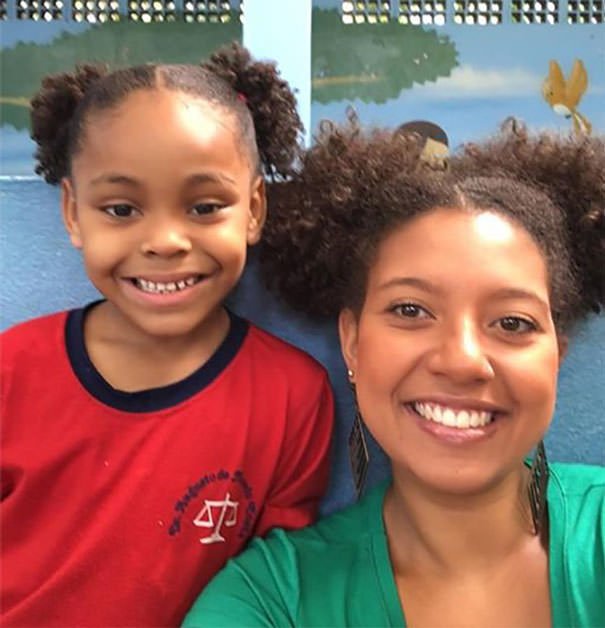 Teacher Changes Hairstyle To Support Bullied Little Girl