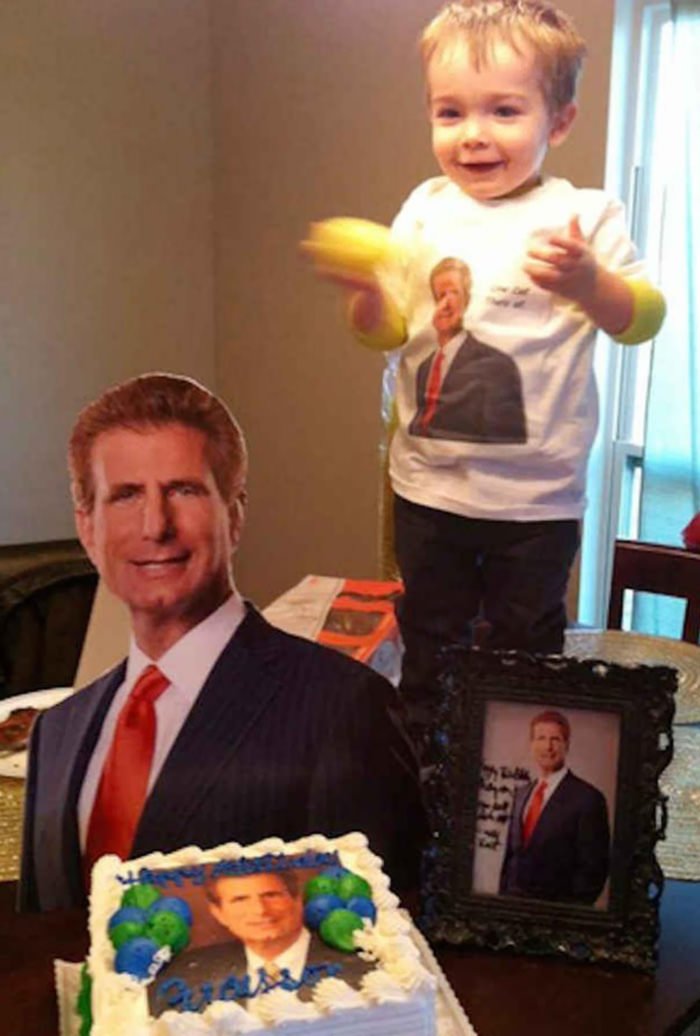  This Toddler Loves The Ads For A Local Personal Injury Lawyer So Much, His Mom Made It His Birthday Party Theme