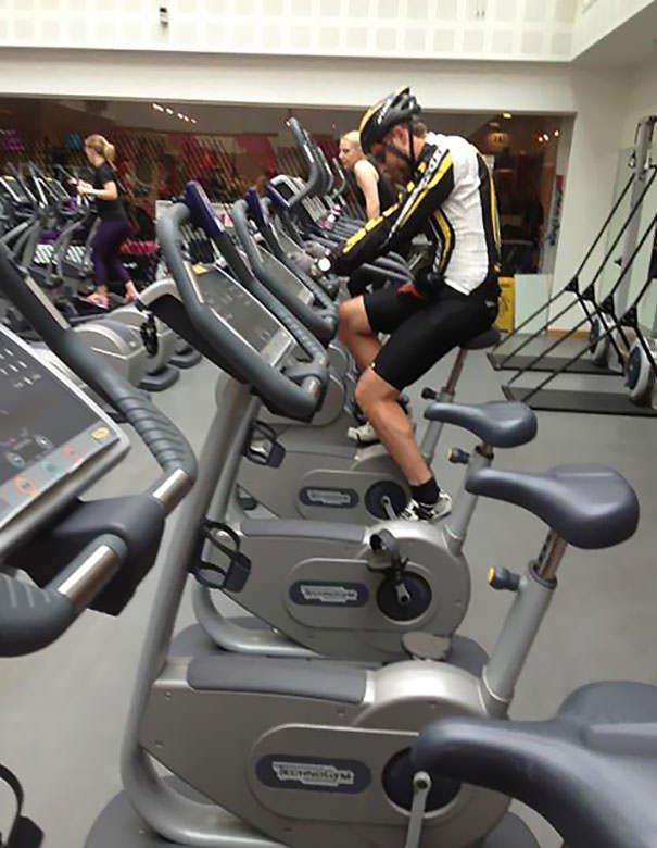 This Guy Was At My Gym Today, Taking Things A Bit Too Serious