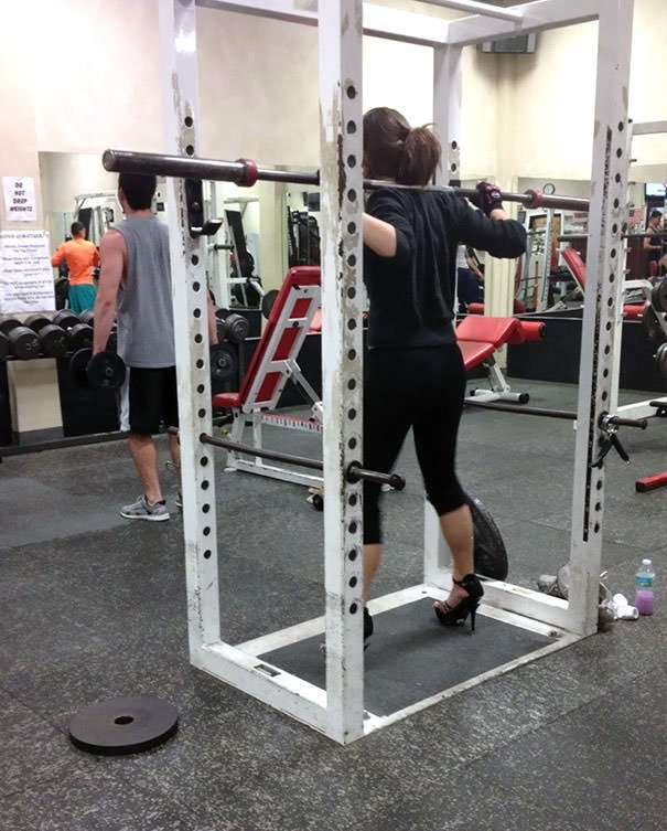  Saw Her At The Gym Doing Squats In Heels
