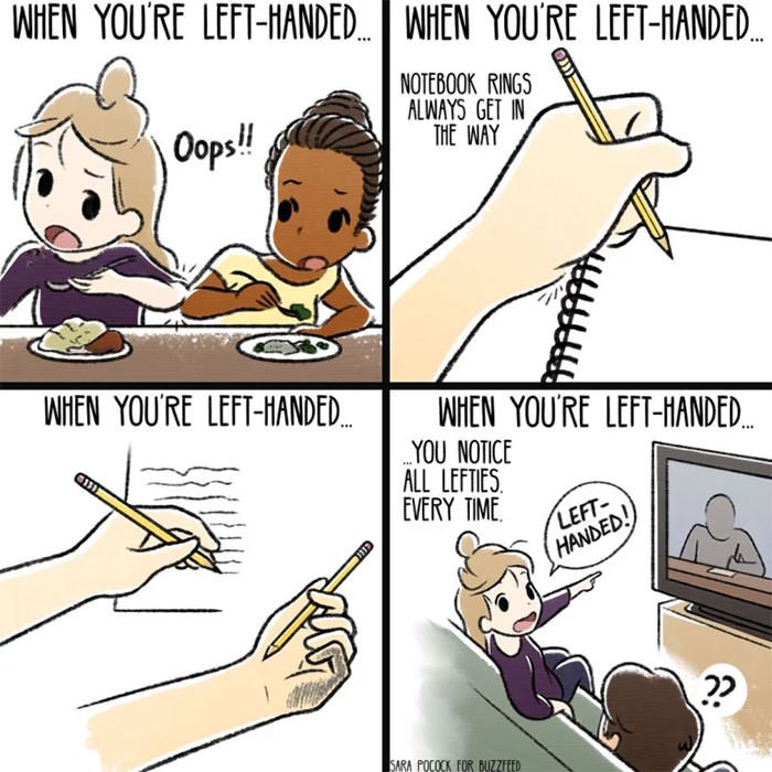 Funny left-handed people problems 