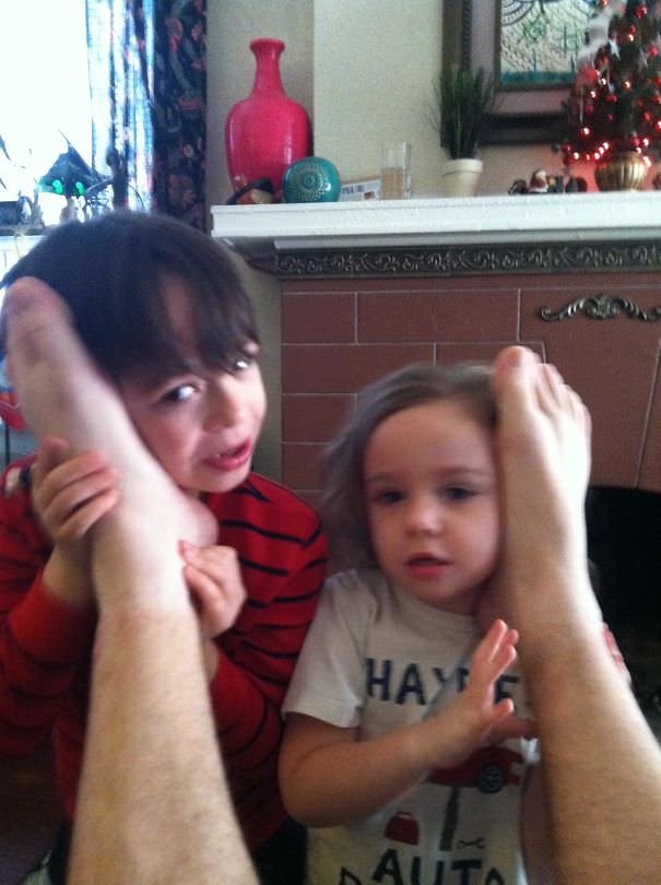 So, My Wife Told Our Kids That The Way To Talk To Santa Was Through Phones In Daddy