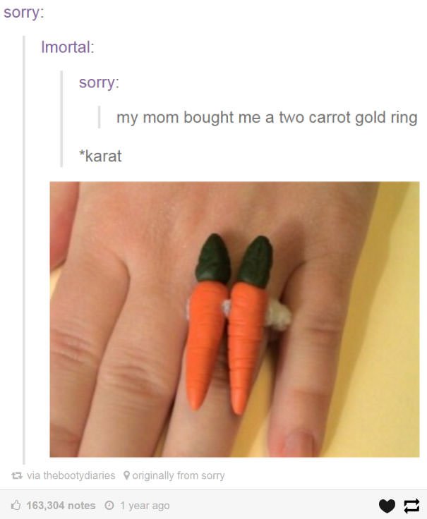 My Mom Bought Me A Two Carrot Gold Ring