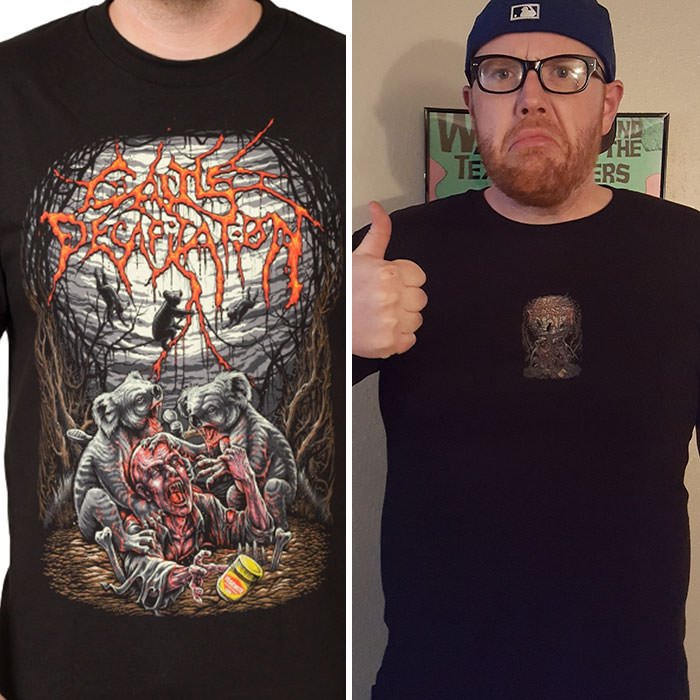 Shirt Online Vs. Reality...