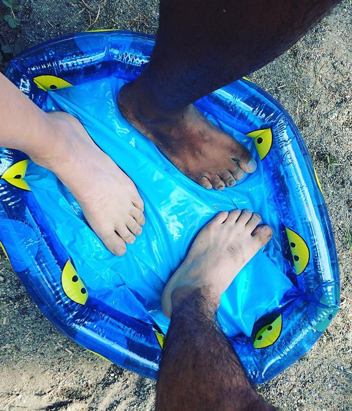 Check Out This Three Foot Pool My Friend Got On Special From Online This Summer. I Can