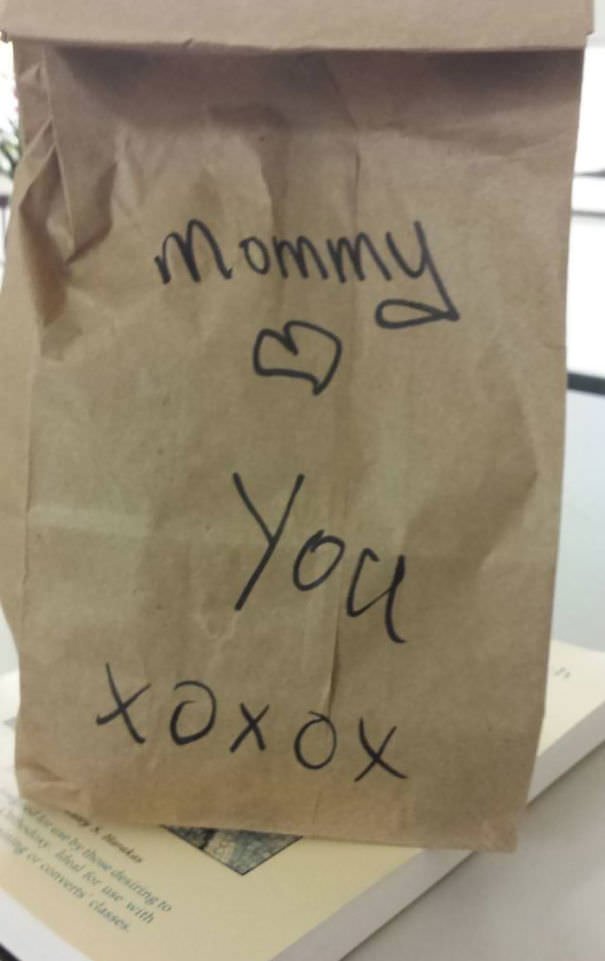 My Mom Packed My Lunch For Me Today For Work. I