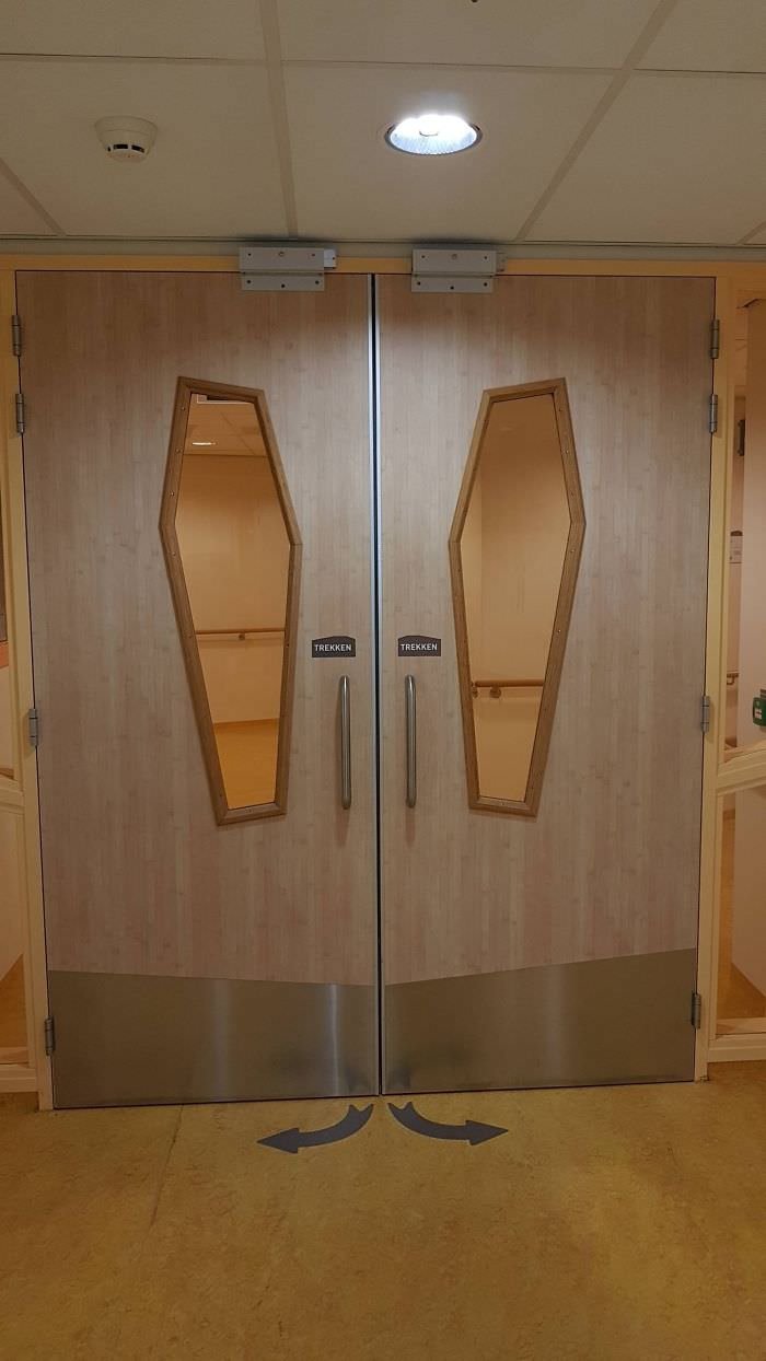 These Coffin-Shaped Door Windows In This Hospital