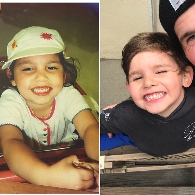 &quot;Me in 1996 and my son 2018&quot; —candicebeissel