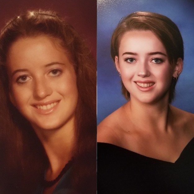 &quot;My mom’s senior picture vs mine!&quot; —caseynathan23