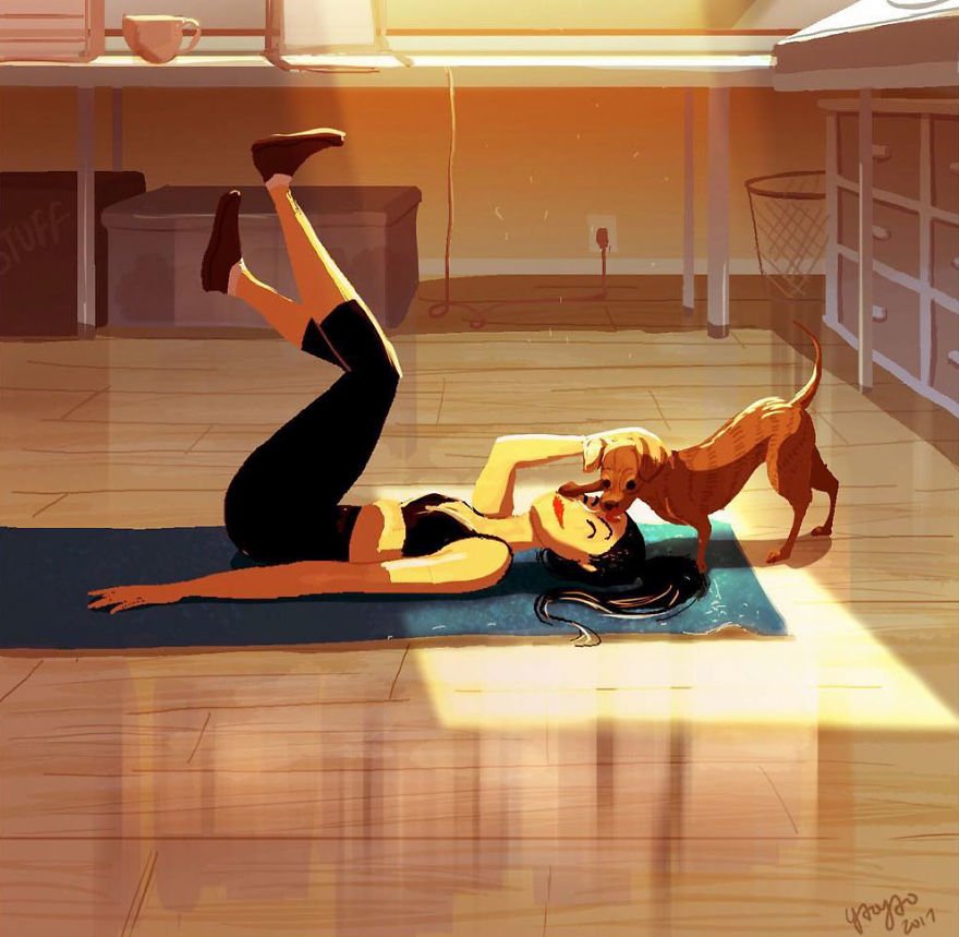 Living-With-Dog-Illustrations-Yaoyaomva Living-With-Dog-Illustrations-Yaoyaomva