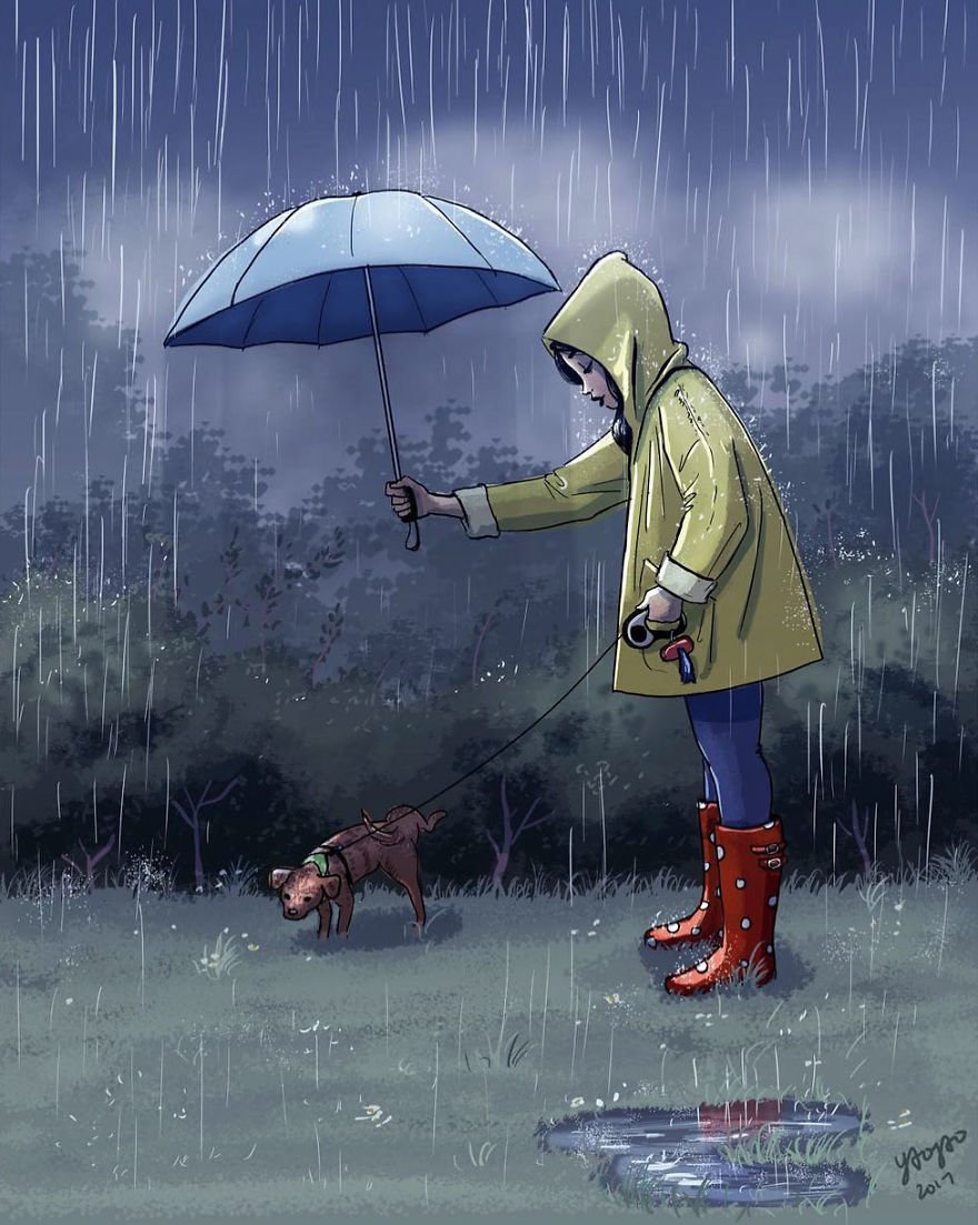 Living-With-Dog-Illustrations-Yaoyaomva Living-With-Dog-Illustrations-Yaoyaomva