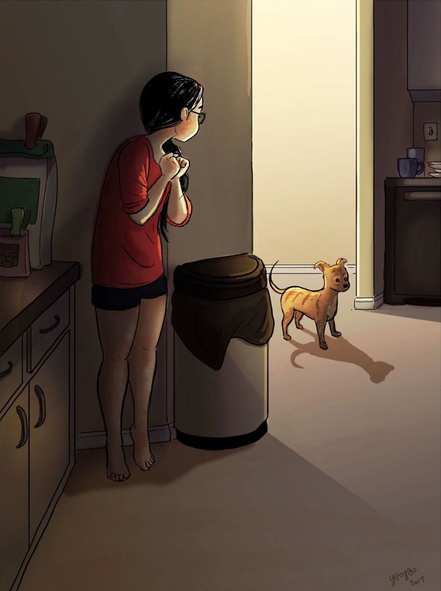 Living-With-Dog-Illustrations-Yaoyaomva Living-With-Dog-Illustrations-Yaoyaomva
