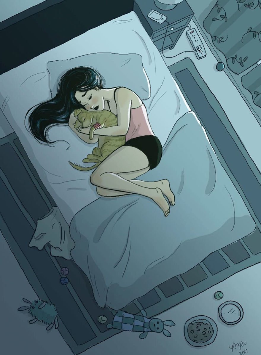 Living-With-Dog-Illustrations-Yaoyaomva Living-With-Dog-Illustrations-Yaoyaomva