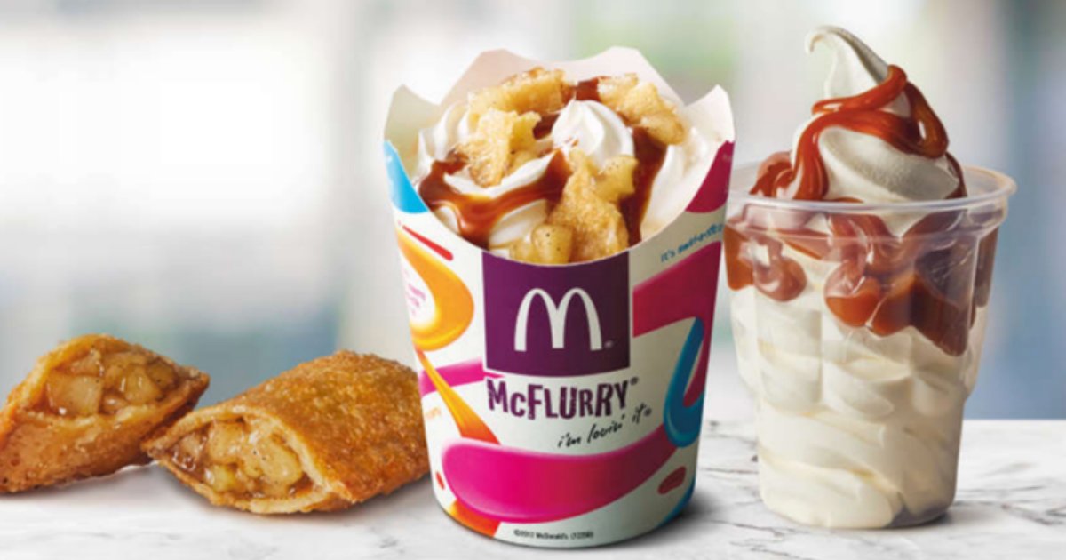 apple flurry.jpg?resize=1200,630 - McDonald's está de sobremesa nova: McFlurry de torta de maçã!