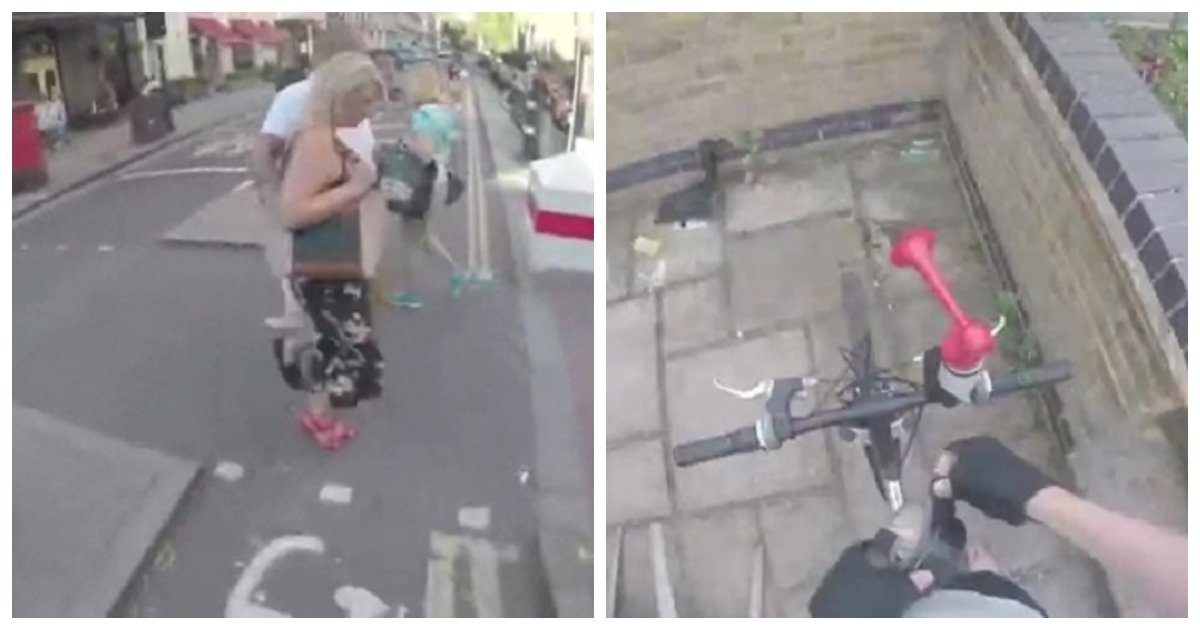 biker.jpg?resize=412,275 - Annoyed London Cyclist Buys An Air Horn So He Can Honk At Pedestrians On The Bike Lane