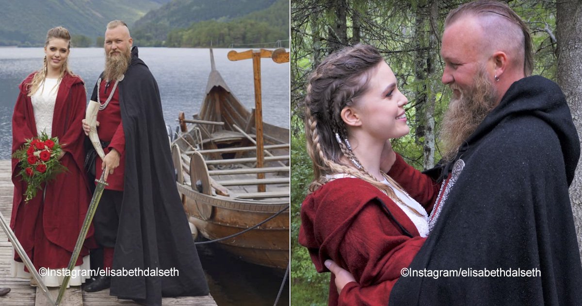 bodavikinga.jpg?resize=1200,630 - Después de casi mil años, se vuelve a realizar una boda vikinga al lado de un lago en Noruega