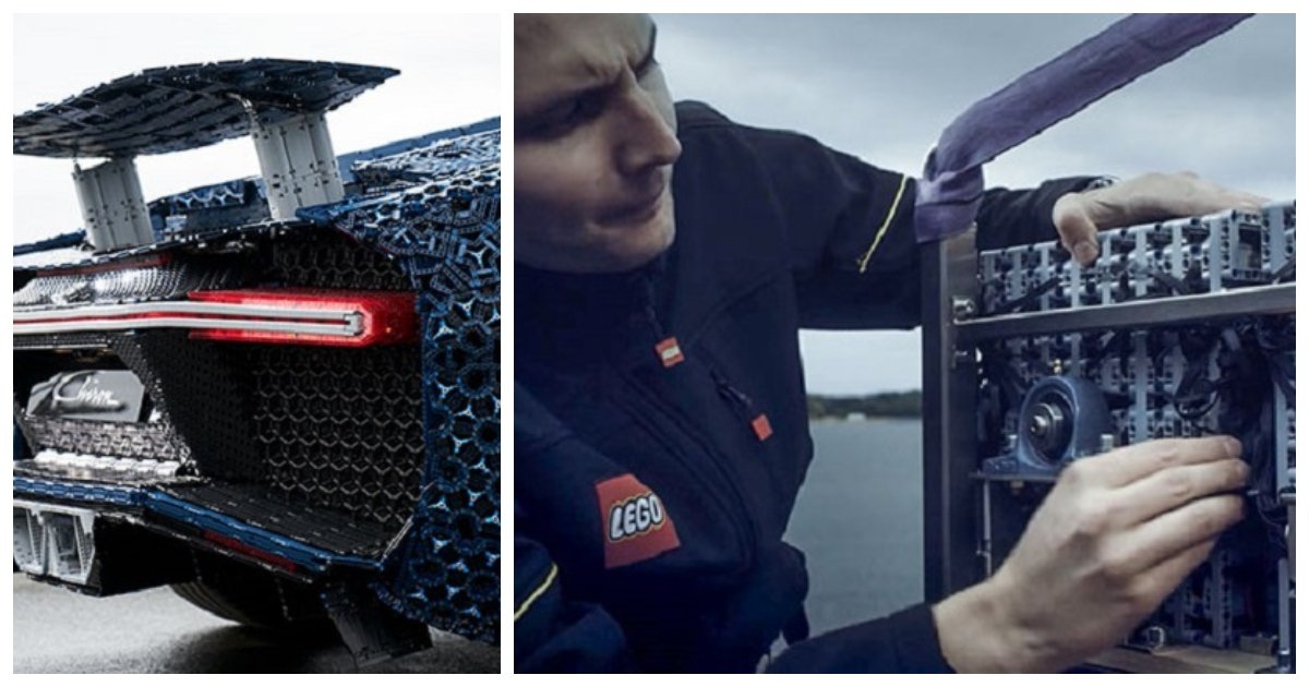 car.jpg?resize=1200,630 - Il a fallu plus d'un million de briques Lego pour construire une réplique  de la Chiron Bugatti à grande échelle!