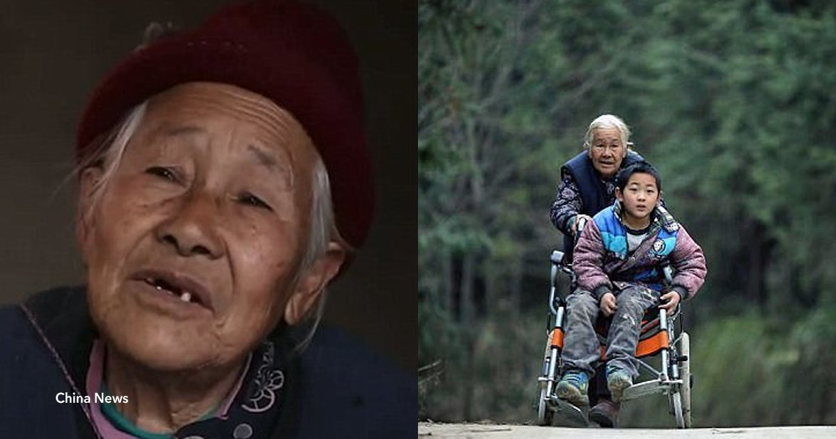 cover22 20.png?resize=1200,630 - Essa vovó caminha 24 km por dia para levar seu neto em uma cadeira de rodas para a escola