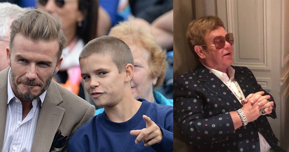 g.jpg?resize=412,275 - Romeo Beckham cumplió 16 años y celebró su cumpleaños con la familia y su "Padrino" Elton John