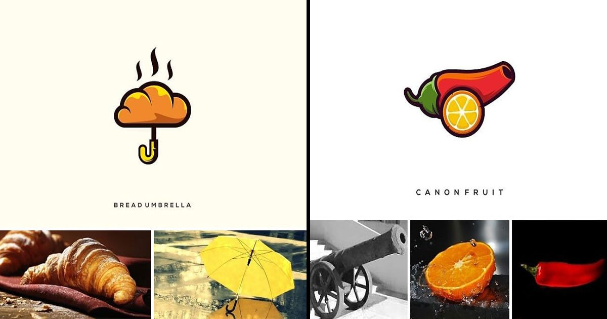 indonesian designer creat logo different objects.jpg?resize=1200,630 - Ce designer Indonésien a créé des logos en combinant deux objets totalement différents. Le résultat va vous surprendre.