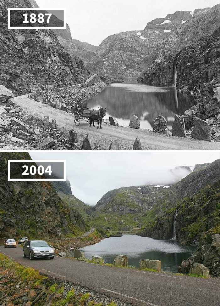 Seljestadjuvet, Odda, Norvège, 1887 - 2014