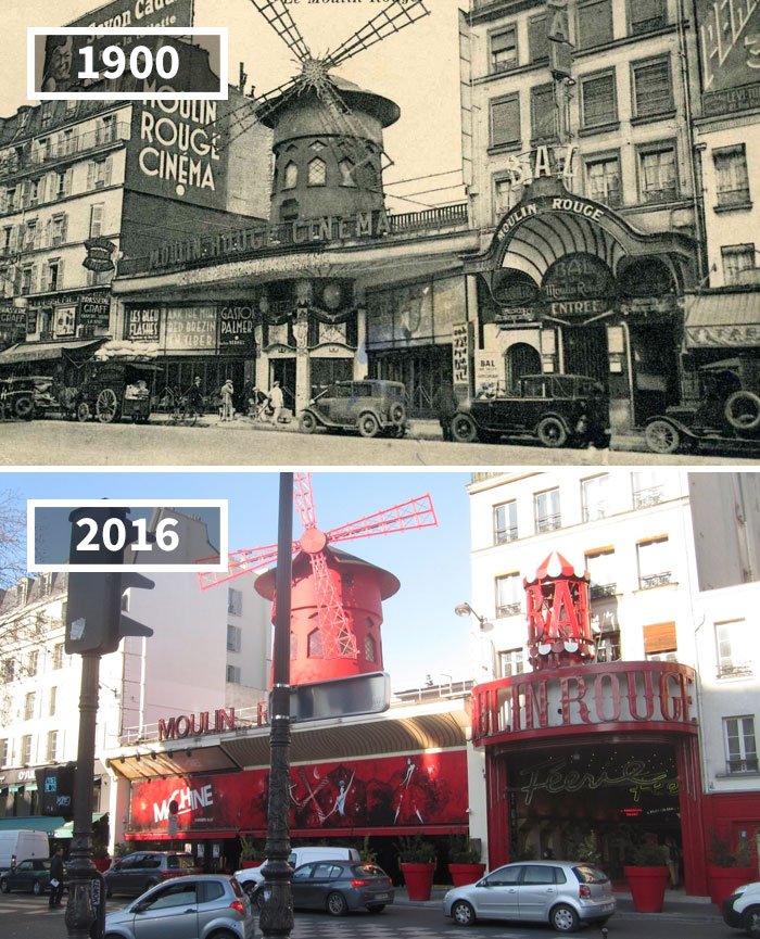 Moulin Rouge, Paris, France, 1900 - 2016