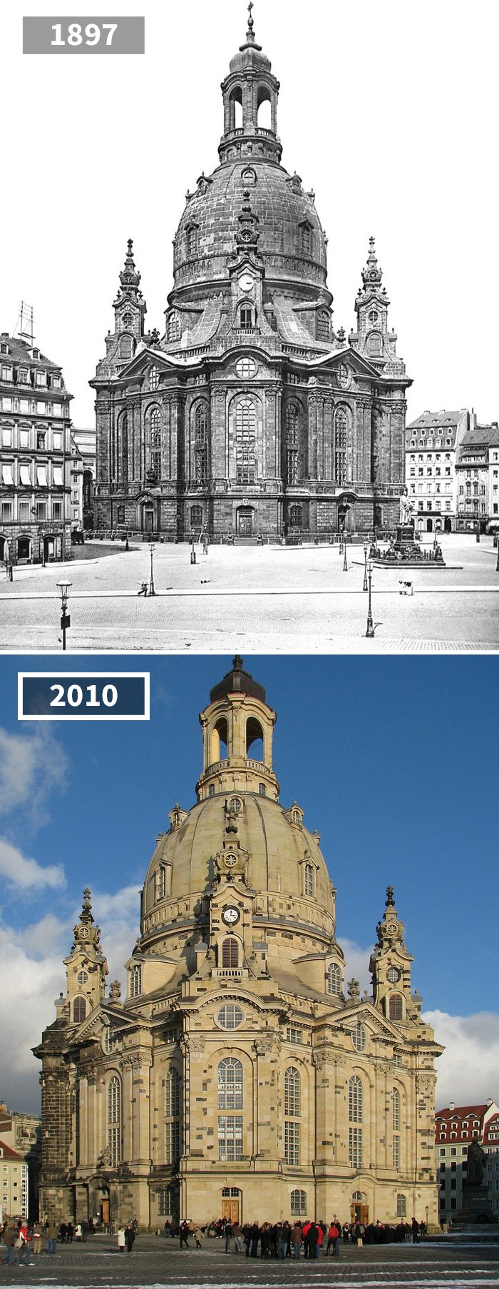 Église Notre-Dame de Dresde, Dresde, Allemagne, 1897 - 2010