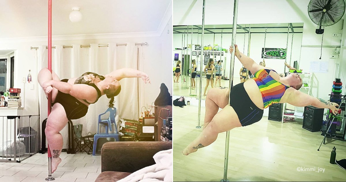 pole.jpg?resize=412,275 - Esta madre de talla grande superó sus complejos y se convirtió en bailarina de pole dance