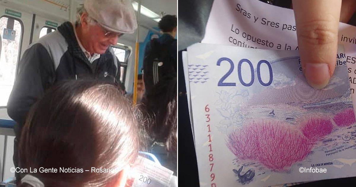 tren.jpg?resize=412,232 - En Argentina, un hombre mayor subió a un tren y bondadosamente regaló dinero a todos los pasajeros