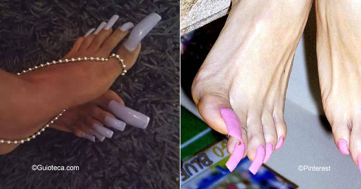 unas 1.jpg?resize=412,275 - La nueva tendencia de las uñas largas en los pies que ha horrorizado a muchos en Instagram