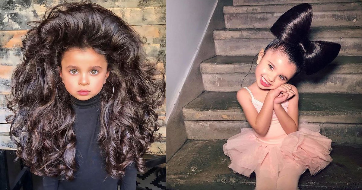 untitled 1 7.jpg?resize=1200,630 - Une fillette de 5 ans fait sensation sur Instagram avec ses cheveux volumineux, mais certains trouvent ça «inapproprié» et voici pourquoi