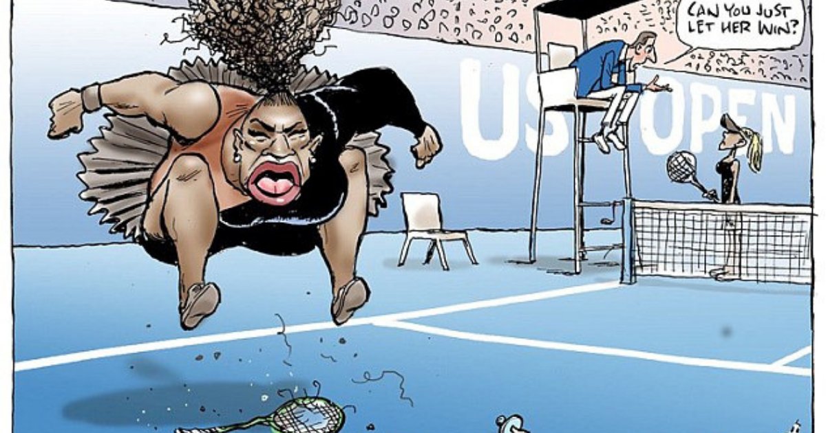 untitled design 13 1.png?resize=412,232 - Serena Williams’s Husband Broke Silence Over The Cartoon Of The Tennis Star
