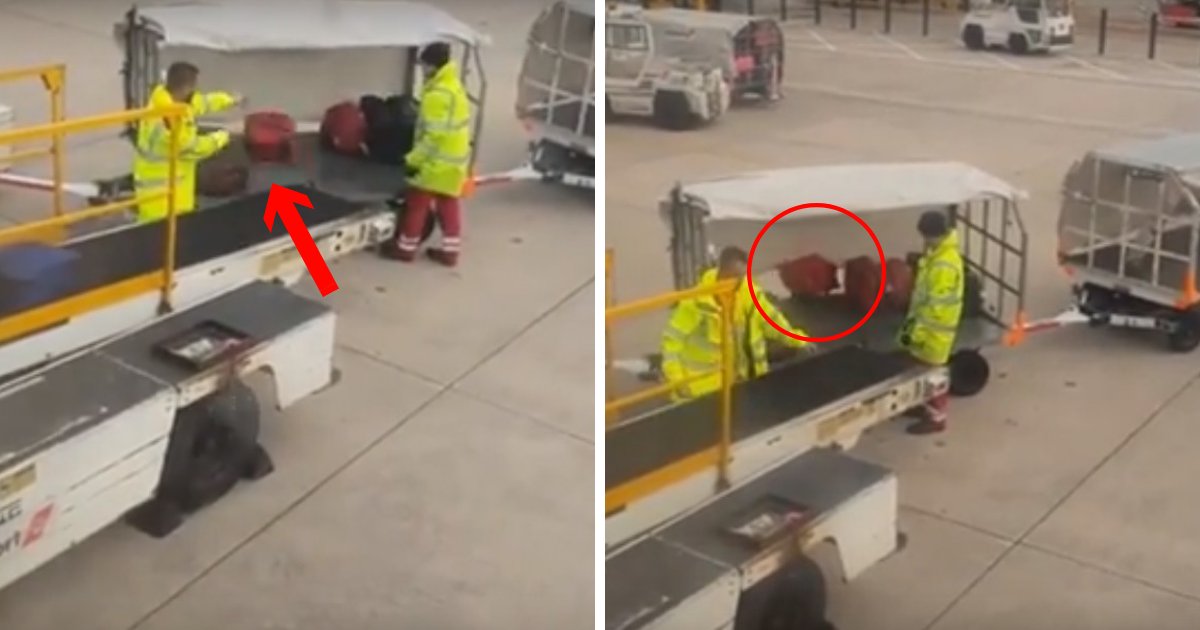 untitled design 13 2.png?resize=1200,630 - Une touriste filme un bagagiste dans un aéroport maltraiter les valises des passagers