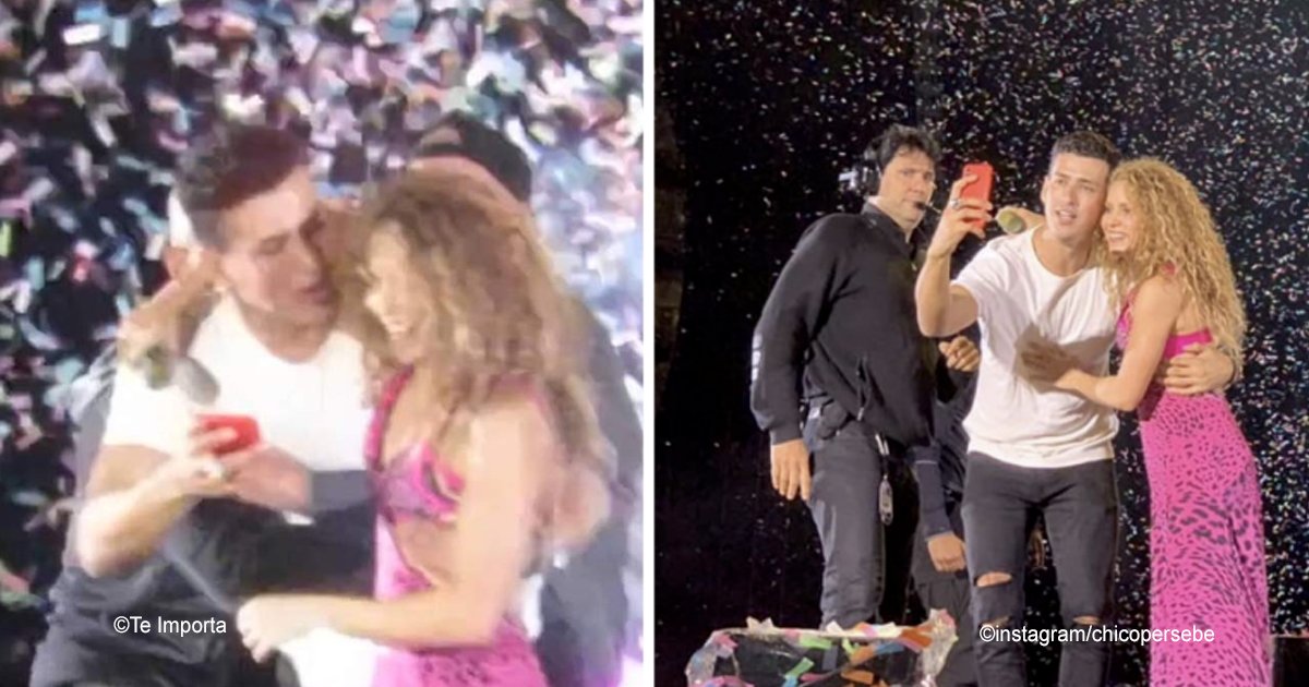 1 138.jpg?resize=1200,630 - Shakira abrazó a un fan que logró burlar la seguridad para subir al escenario