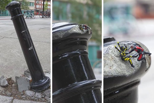 Genius Street Art: Ant-Man Vs Yellow Jacket