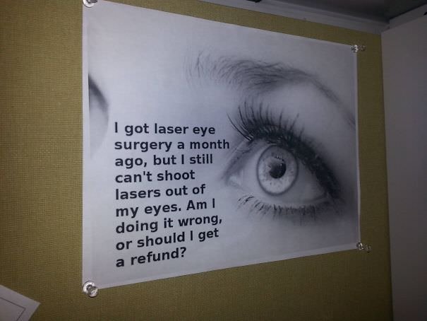  I Work In An Ent/Eye Clinic. One Of My Coworkers Had This At His Desk